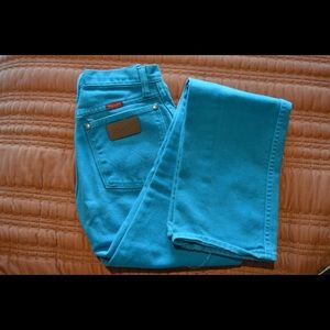 Vintage turquoise wranglers